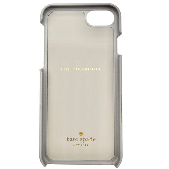 Kate Spade New York iPhone 7 Case Bunny Ears Whiskers Design 5.5 x 2.5 Taupe EUC - Picture 3 of 6